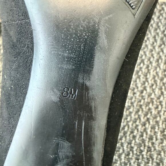 Marc Fisher Dancee Womens Rhinestone Ankle Strap Pumps Heels Black Suede Size 8 - Picture 8 of 9